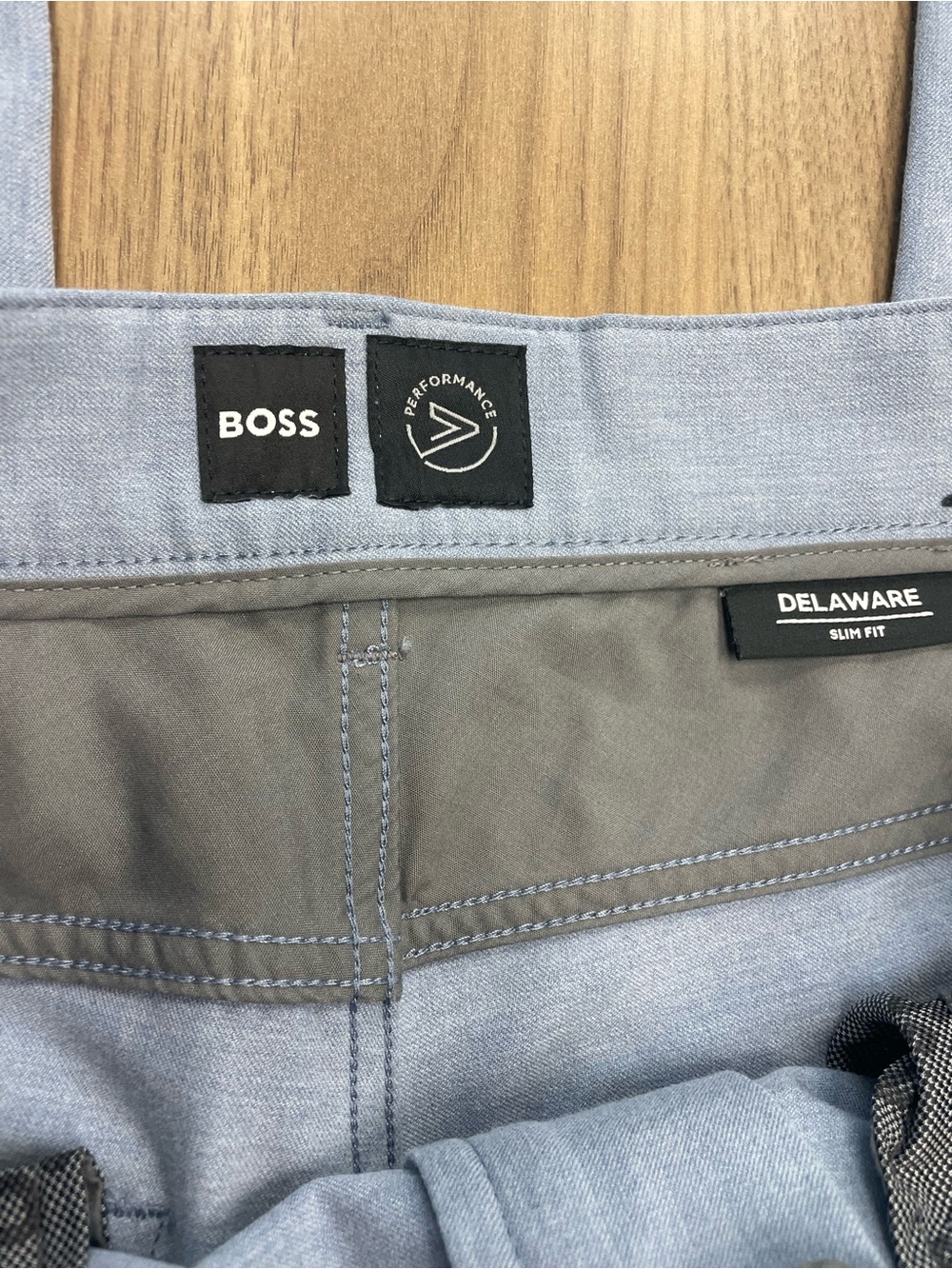 BOSS Delaware Slim Fit pants in Light Blue Size 32/32
